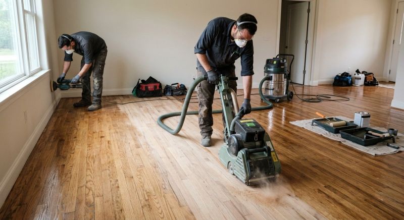 Pine Floor Refinishing in Overland Park, KS