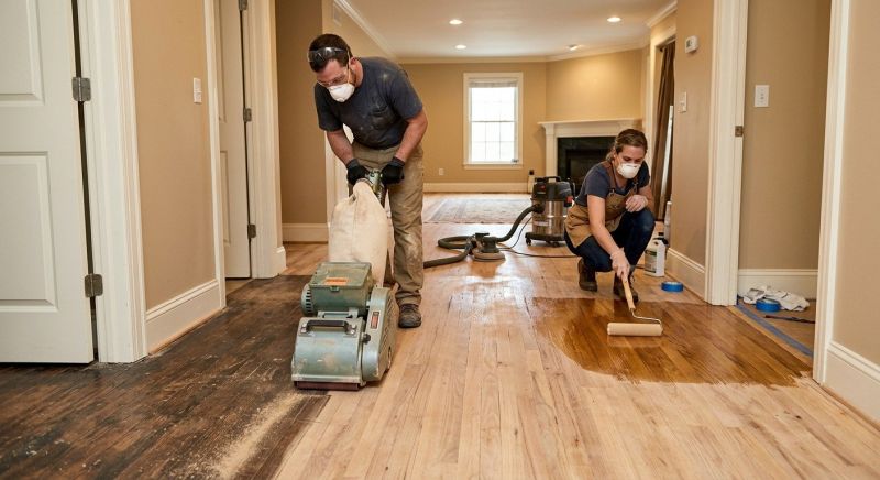 Pine Floor Refinishing in Alpharetta, GA